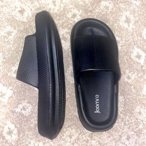 Pillow/Cloud slides! super comfy and waterproof.